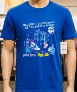 Disney Haunted Mansion Mickey And Minnie Hitchhiking Ghosts Shirt