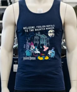 Disney Haunted Mansion Mickey And Minnie Hitchhiking Ghosts Shirt