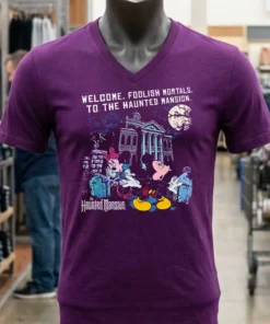 Disney Haunted Mansion Mickey And Minnie Hitchhiking Ghosts Shirt