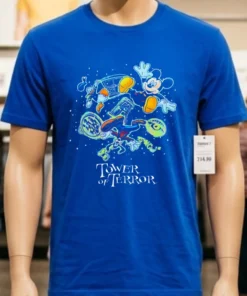 Disney Tower Of Terror Mickey And Friends Twilight Zone Shirt