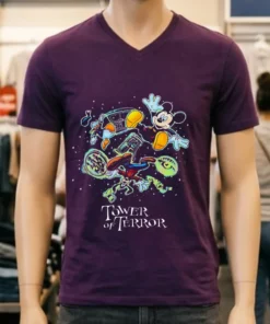 Disney Tower Of Terror Mickey And Friends Twilight Zone Shirt