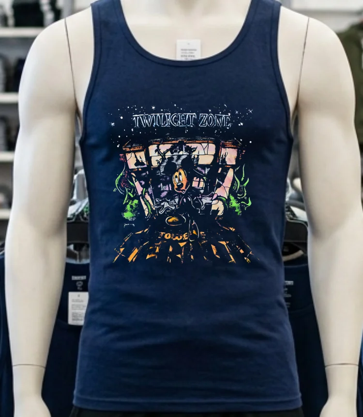 Disney Tower Of Terror Mickey Mouse Twilight Zone Halloween Shirt - navy-shirt Disney Tower Of Terror Mickey Mouse Twilight Zone Halloween Shirt Navy Shirt