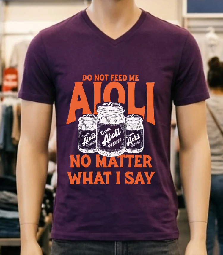 Do Not Feed Me Aioli No Matter What I Say Shirt Purple Shirt