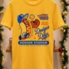Dodger Dogs World Famous Perfect For Retro Baseball Shirt Yellow T Shirt