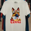 Dog Coors Light Beer Shirt White T Shirt 3