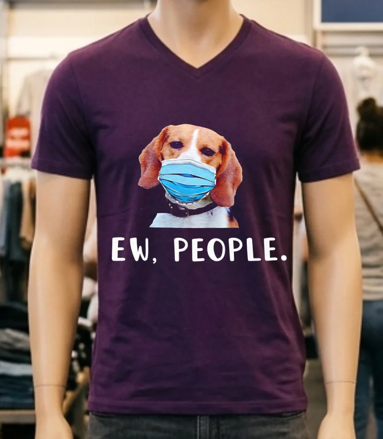 Dog Ew People Shirt - purple-shirt Dog Ew People Shirt Purple Shirt