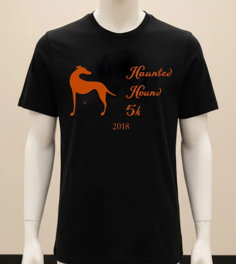 Dog Haunted Hound 5K 2018 Shirt - balck-shirt Dog Haunted Hound 5k 2018 Shirt Balck Shirt