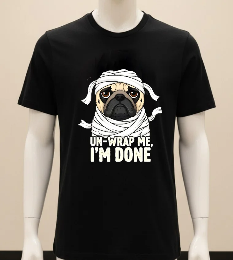 Dog Un Wrap Me I M Done Shirt - balck-shirt Dog Un Wrap Me Im Done Shirt Balck Shirt