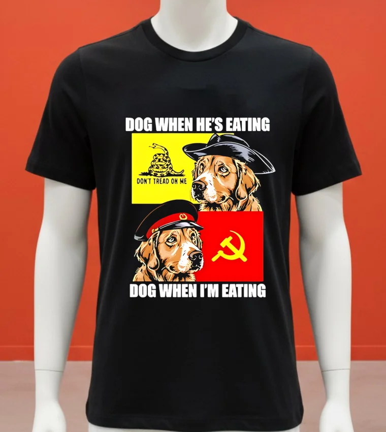 Dog When He S Eating Dog When I M Eating Shirt - balck-shirt Dog When Hes Eating Dog When Im Eating Shirt Balck Shirt 1
