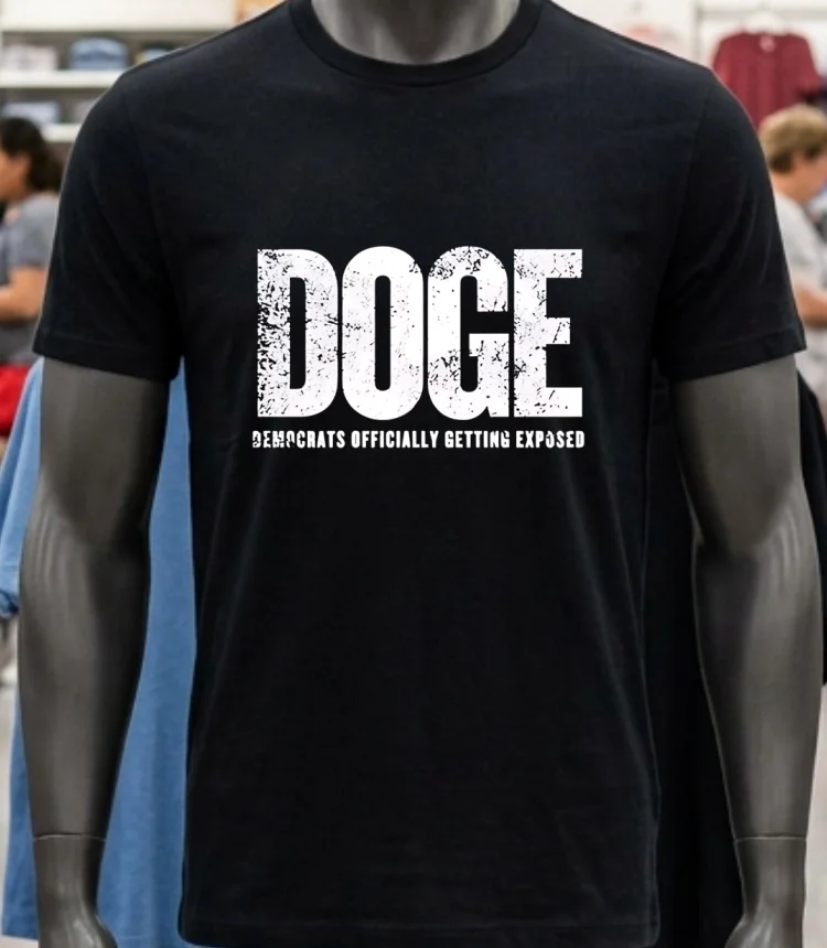 Doge Democrats Officially Getting Exposed Shirt - balck-shirt Doge Democrats Officially Getting Exposed Shirt Balck Shirt 4