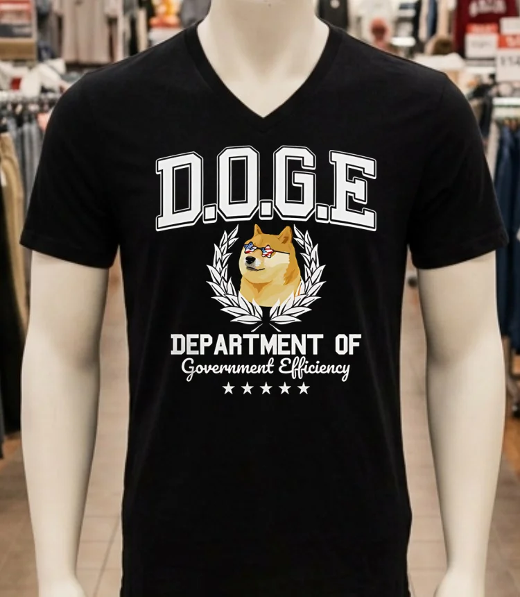 D.o.g.e Dog Department Of Government Efficiency Shirt - balck-shirt Doge Dog Department Of Government Efficiency Shirt Balck Shirt 1