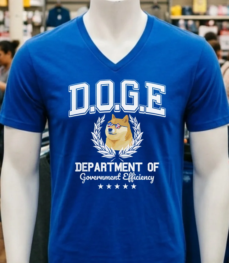 D.o.g.e Dog Department Of Government Efficiency Shirt - navy-shirt Doge Dog Department Of Government Efficiency Shirt Navy Shirt 1