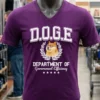 Doge Dog Department Of Government Efficiency Shirt Purple Shirt