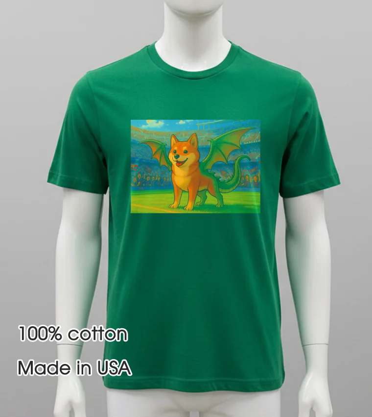 Doge Dragon Shirt - green-shirt Doge Dragon Shirt Green Shirt