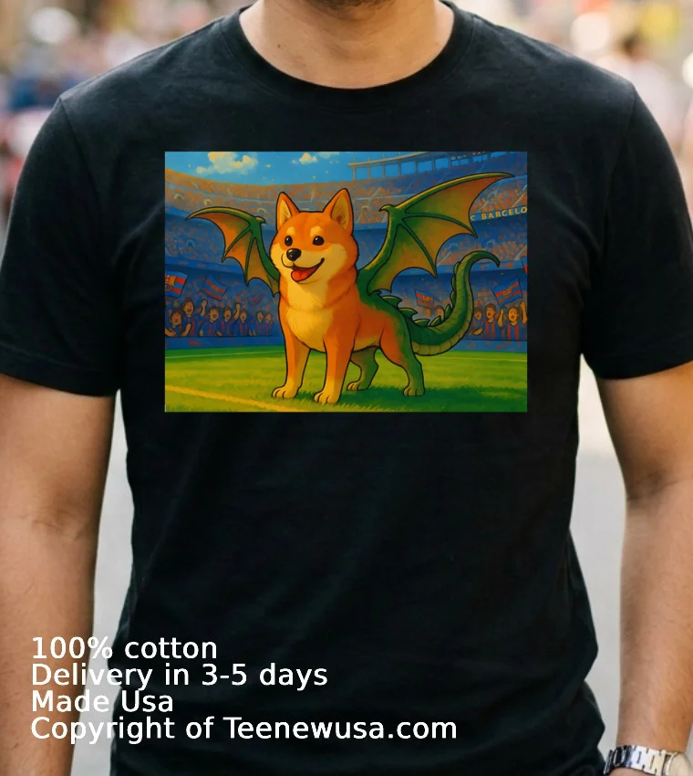 Doge Dragon Shirt - navy-shirt 2 Doge Dragon Shirt Navy Shirt 2