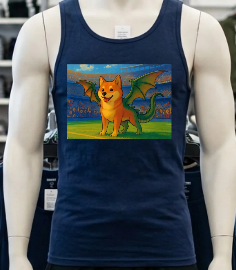 Doge Dragon Shirt - navy-shirt Doge Dragon Shirt Navy Shirt