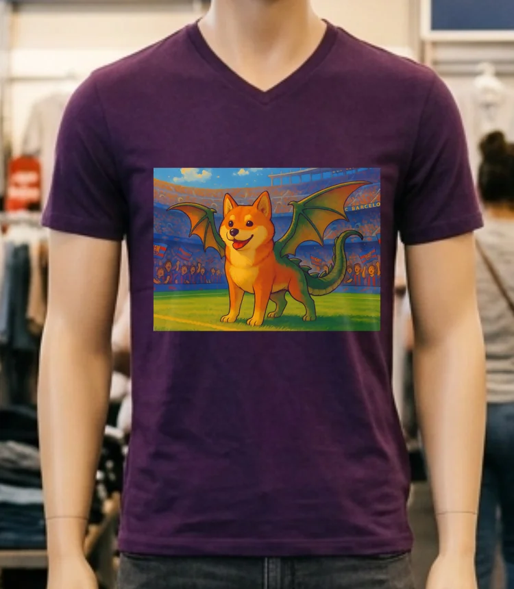 Doge Dragon Shirt - purple-shirt Doge Dragon Shirt Purple Shirt