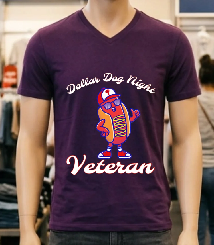 Dollar Dog Night Veteran Shirt - purple-shirt Dollar Dog Night Veteran Shirt Purple Shirt