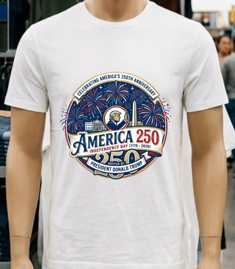 Donald Trump And The 250Th Anniversary Of American Independence. - white-t-shirt Donald Trump And The 250th Anniversary Of American Independence White T Shirt 4