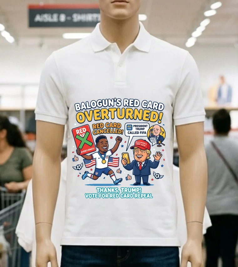 Donald Trump Calls Fifa President And Striker Folarin Balogun's Red Card Is Overturned T Shirt - white-t-shirt Donald Trump Calls Fifa President And Striker Folarin Baloguns Red Card Is Overturned T Shirt White T Shirt 2