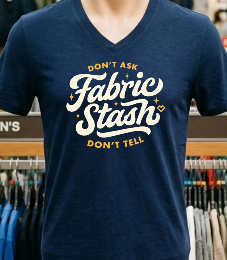 Don T Ask Fabric Stash Don T Tell Shirt - navy-shirt Dont Ask Fabric Stash Dont Tell Shirt Navy Shirt 1