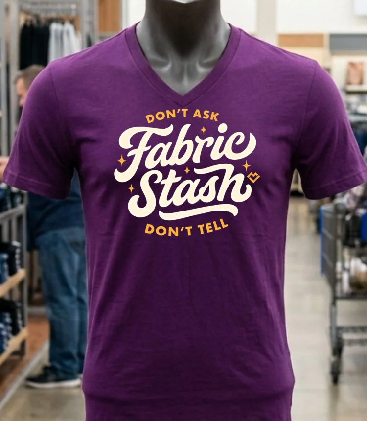 Dont Ask Fabric Stash Dont Tell Shirt Purple Shirt 1