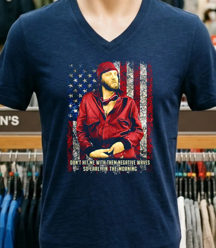Dont Hit Me With Them Negative Waves So Early In The Morning Retro Shirt Navy Shirt 1