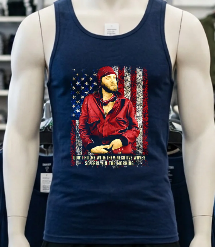 Don T Hit Me With Them Negative Waves So Early In The Morning Retro Shirt - navy-shirt Dont Hit Me With Them Negative Waves So Early In The Morning Retro Shirt Navy Shirt