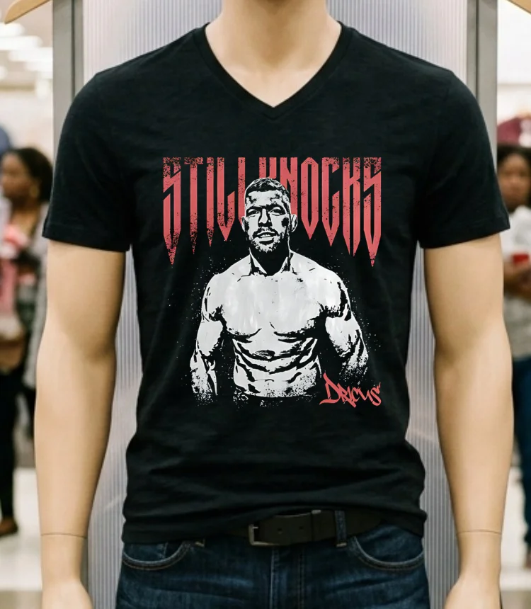 Dricus Du Plessis Ufc Fight Night Graphic Design Retro Shirt - balck-shirt Dricus Du Plessis Ufc Fight Night Graphic Design Retro Shirt Balck Shirt 1
