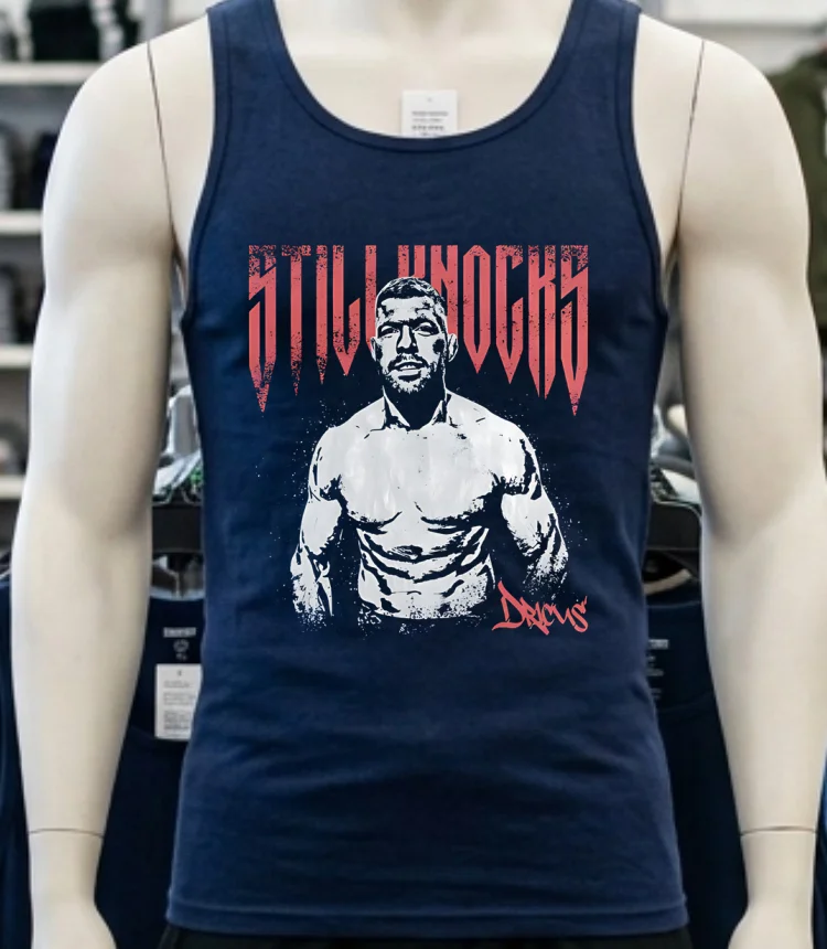 Dricus Du Plessis Ufc Fight Night Graphic Design Retro Shirt - navy-shirt Dricus Du Plessis Ufc Fight Night Graphic Design Retro Shirt Navy Shirt