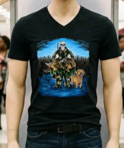 Duck Hunting Hunter Skeleton Shirt