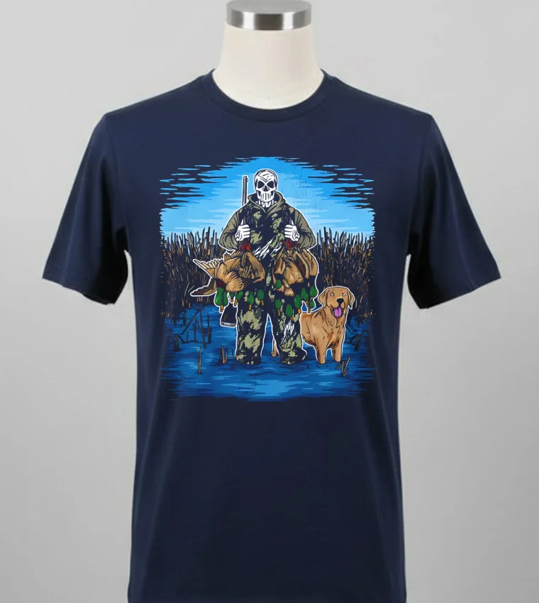 Duck Hunting Hunter Skeleton Shirt - balck-shirt Duck Hunting Hunter Skeleton Shirt Balck Shirt