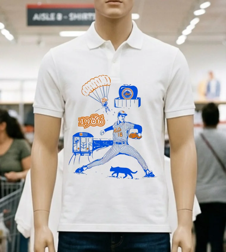 Dwight Gooden New York Mets Vintage 1986 Go Mets Shirt - white-t-shirt Dwight Gooden New York Mets Vintage 1986 Go Mets Shirt White T Shirt 2