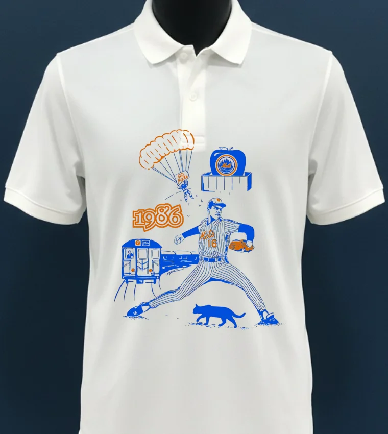Dwight Gooden New York Mets Vintage 1986 Go Mets Shirt - white-t-shirt Dwight Gooden New York Mets Vintage 1986 Go Mets Shirt White T Shirt 3