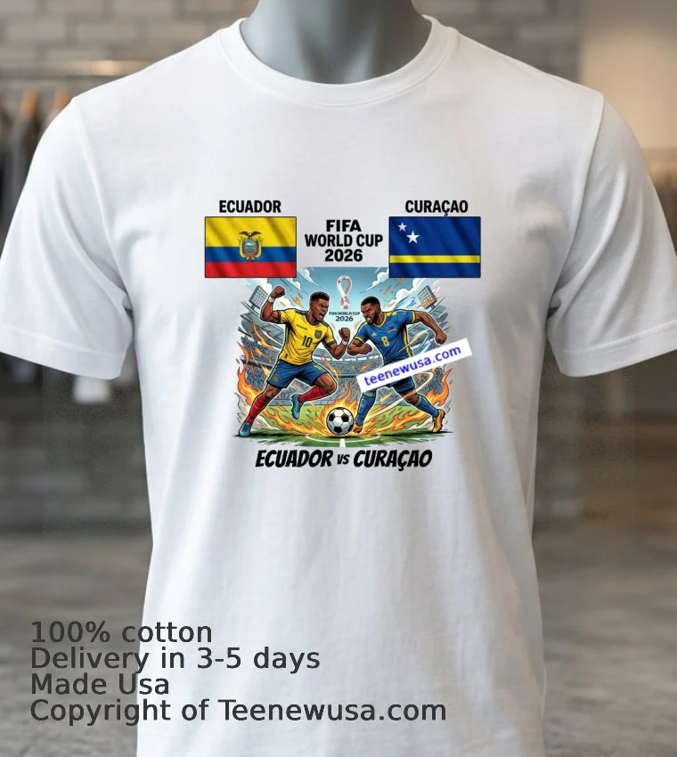 Ecuador Vs Curacao World Cup 2026 T Shirt White T Shirt 3