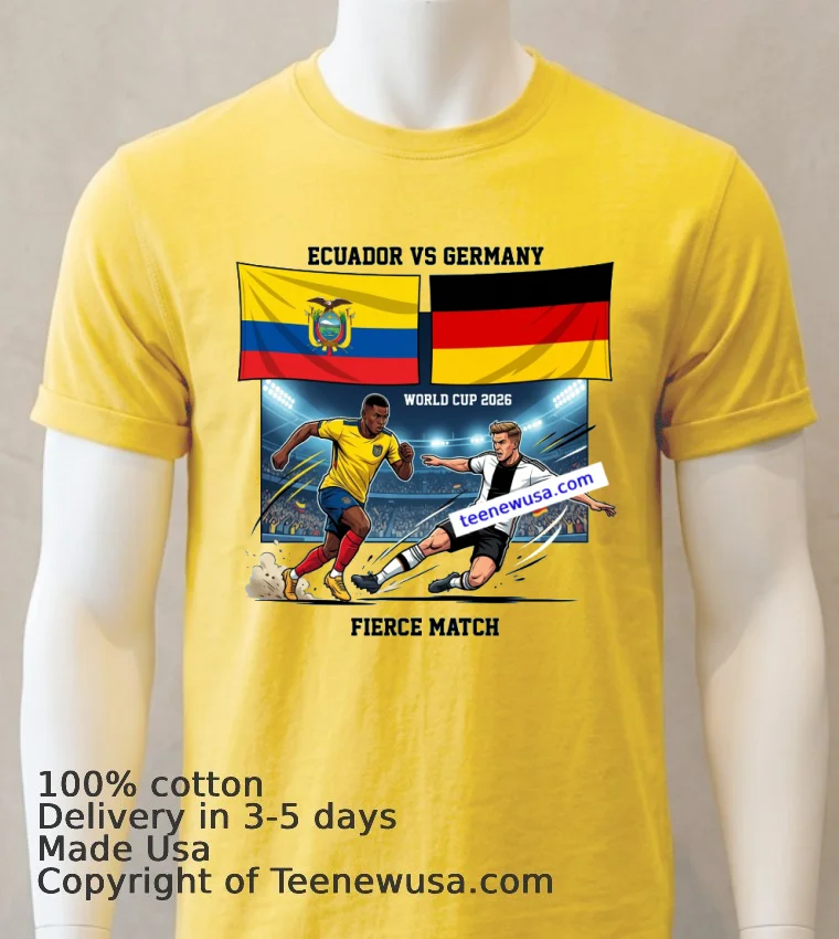 Ecuador Vs Germany World Cup 2026 T Shirt - yellow-t-shirt Ecuador Vs Germany World Cup 2026 T Shirt Yellow T Shirt