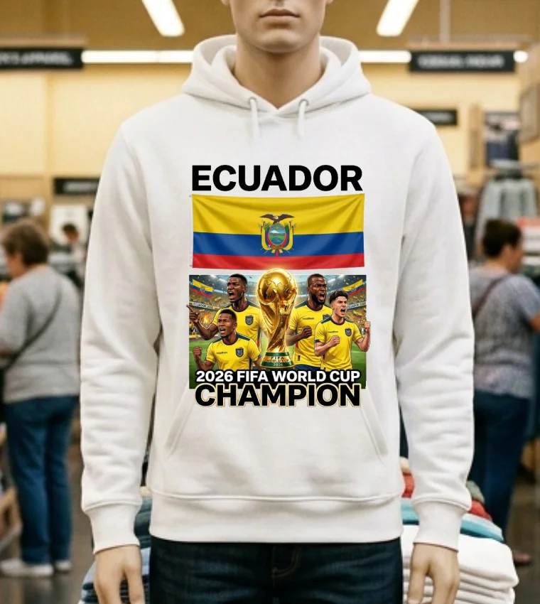 Ecuador World Cup 2026 T Shirt - white-t-shirt Ecuador World Cup 2026 T Shirt White T Shirt 2
