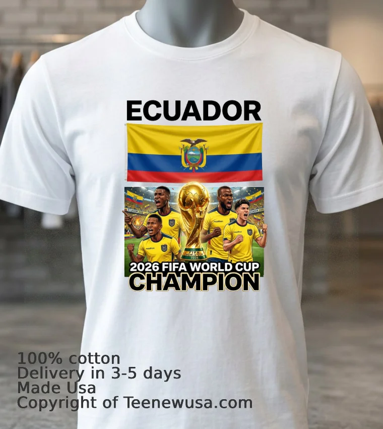 Ecuador World Cup 2026 T Shirt White T Shirt 3