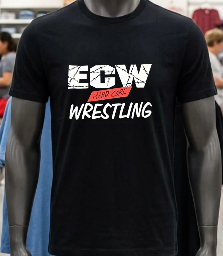 Ecw Hard Core Wrestling Shirt - balck-shirt Ecw Hard Core Wrestling Shirt Balck Shirt 2