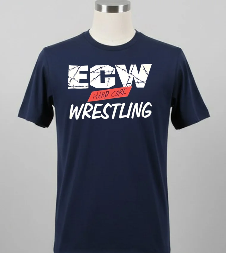 Ecw Hard Core Wrestling Shirt Balck Shirt