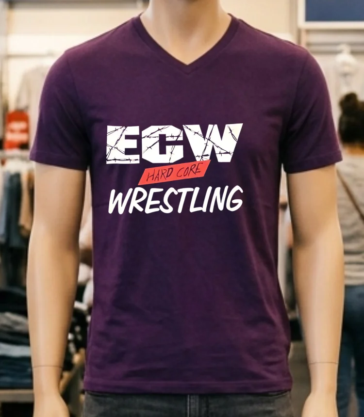 Ecw Hard Core Wrestling Shirt - purple-shirt Ecw Hard Core Wrestling Shirt Purple Shirt