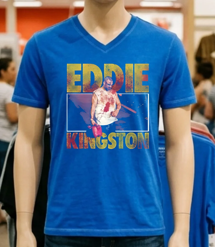 Eddie Kingston Demons Shirt - blue-shirt Eddie Kingston Demons Shirt Blue Shirt