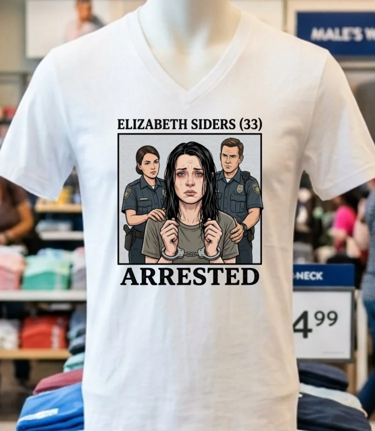 Elizabeth Siders 33 Is Being Charged T Shirt White T Shirt 2