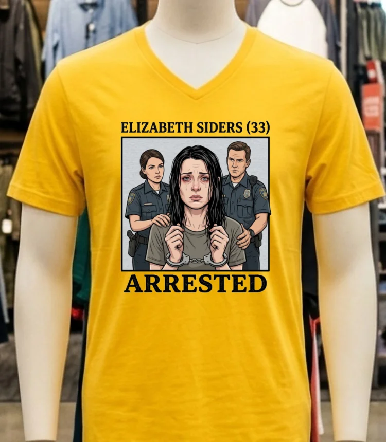Elizabeth Siders (33) Is Being Charged T Shirt - yellow-t-shirt Elizabeth Siders 33 Is Being Charged T Shirt Yellow T Shirt 1