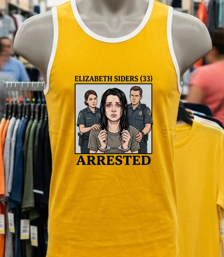 Elizabeth Siders 33 Is Being Charged T Shirt Yellow T Shirt