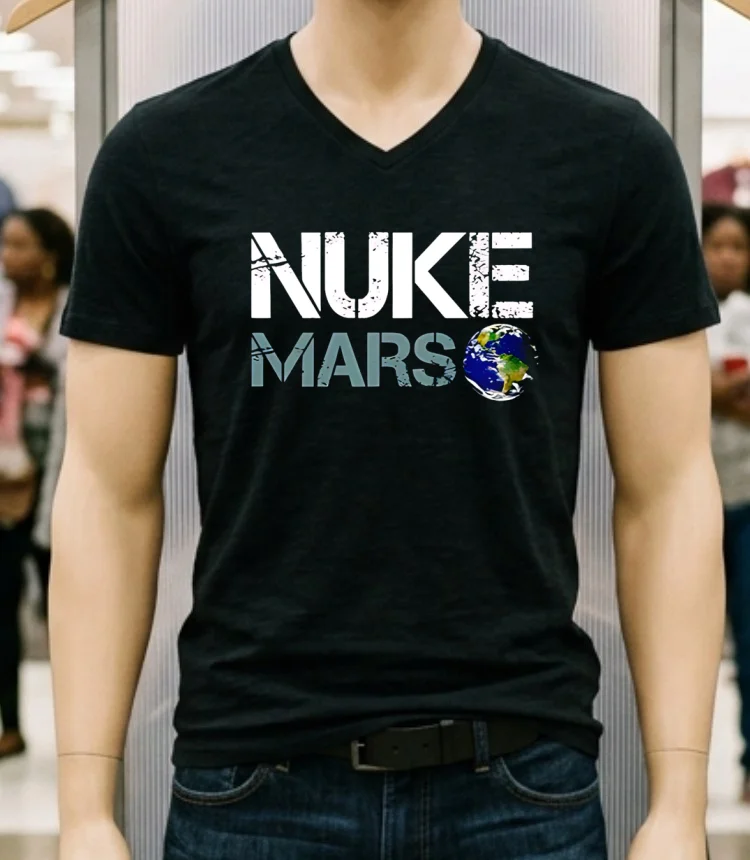 Elon Musk Nuke Mars Earth Shirt - balck-shirt Elon Musk Nuke Mars Earth Shirt Balck Shirt 1