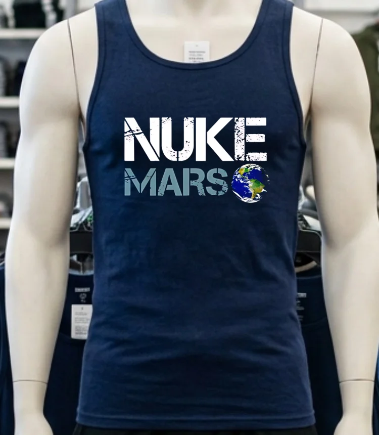 Elon Musk Nuke Mars Earth Shirt - navy-shirt Elon Musk Nuke Mars Earth Shirt Navy Shirt