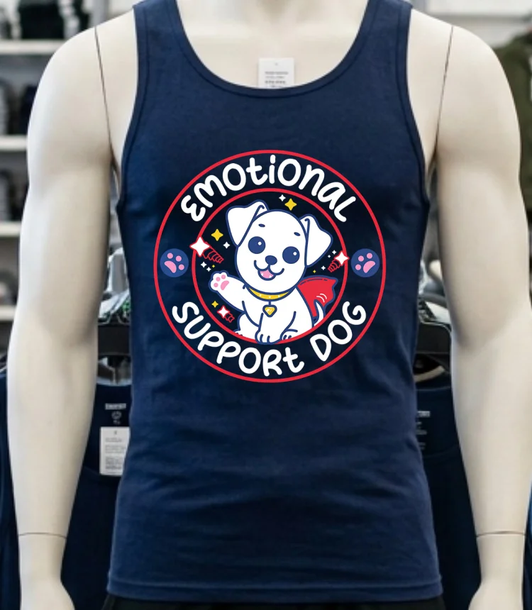 Emotional Support Dog Shirt - navy-shirt Emotional Support Dog Shirt Navy Shirt