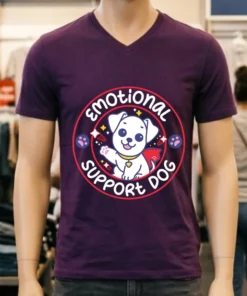 Emotional Support Dog Shirt Purple Shirt