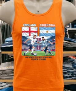 England Vs Argentina In The Fifa World Cup 2026 Semi Final At Atlanta Stadium T Shirt